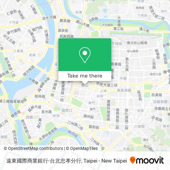 遠東國際商業銀行-台北忠孝分行 map