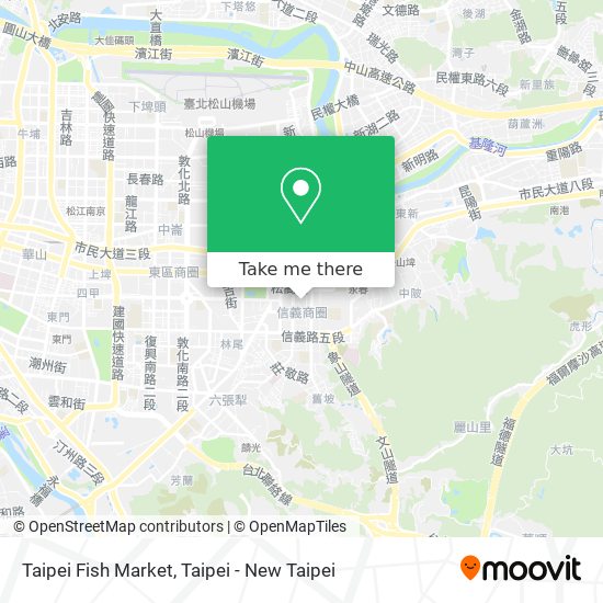 Taipei Fish Market map