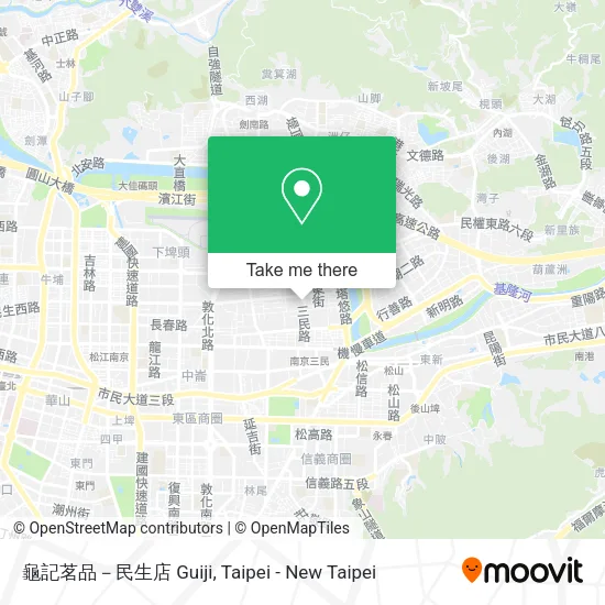 龜記茗品－民生店 Guiji地圖