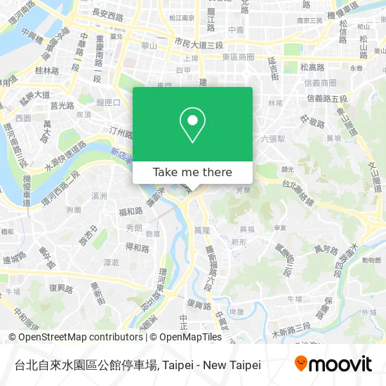 台北自來水園區公館停車場 map
