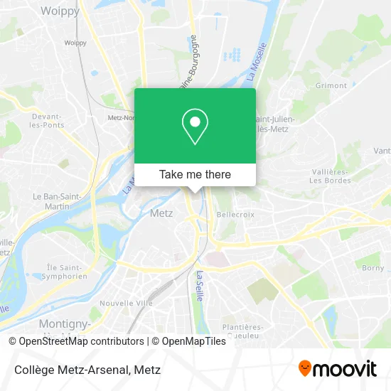 Collège Metz-Arsenal map