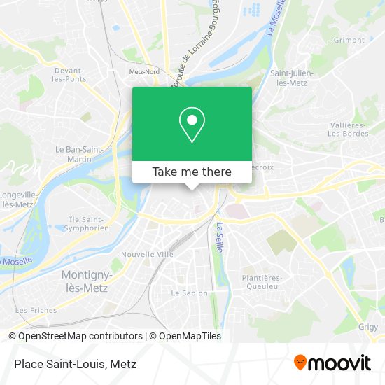 Mapa Place Saint-Louis