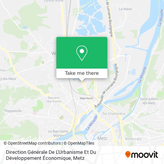 Direction Générale De L'Urbanisme Et Du Développement Économique map