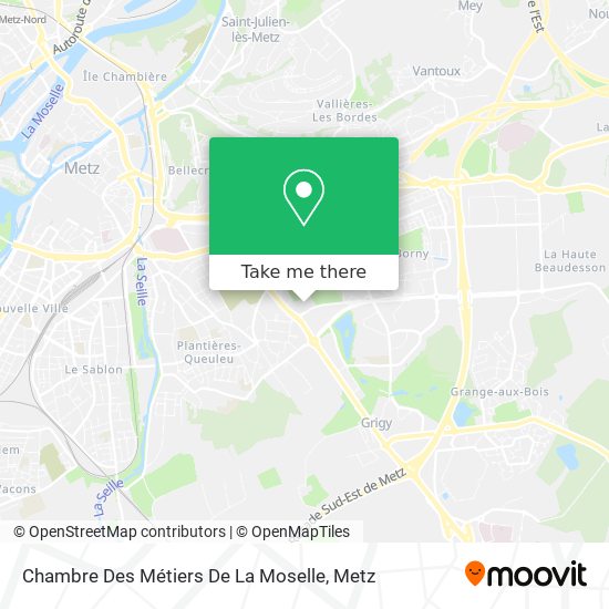 Mapa Chambre Des Métiers De La Moselle