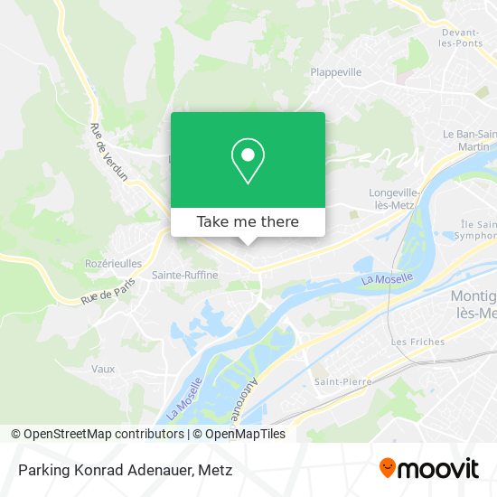 Parking Konrad Adenauer map