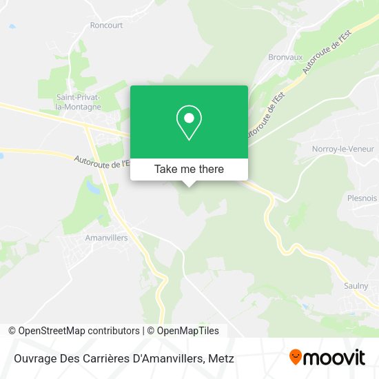Ouvrage Des Carrières D'Amanvillers map