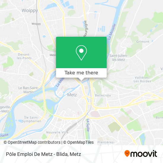 Pôle Emploi De Metz - Blida map