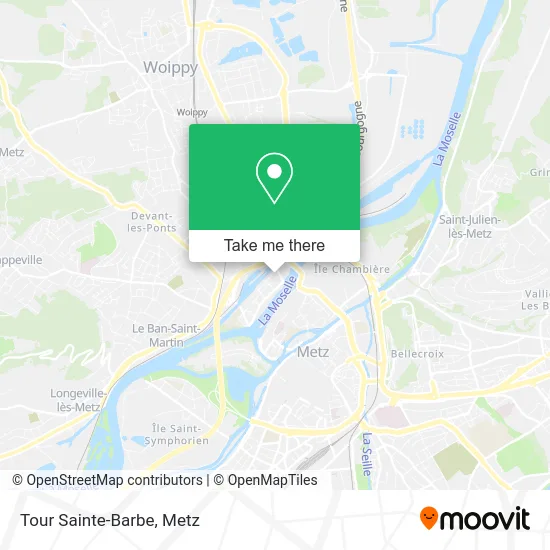 Tour Sainte-Barbe map