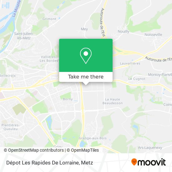 Dépot Les Rapides De Lorraine map