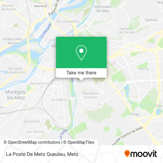 La Poste De Metz Queuleu map
