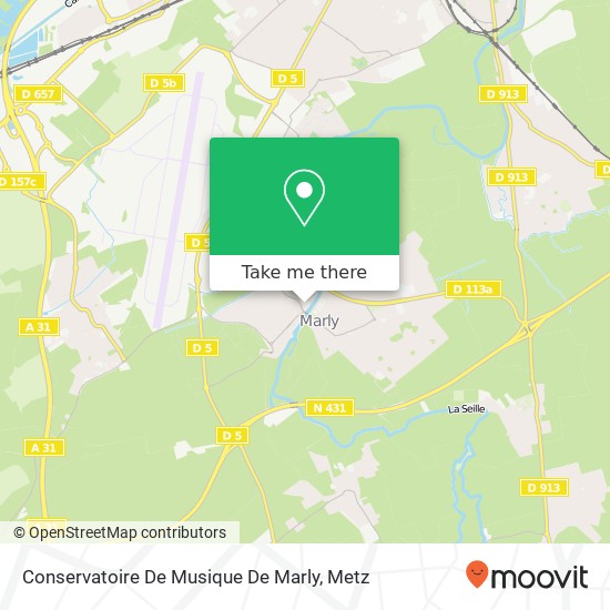 Conservatoire De Musique De Marly map