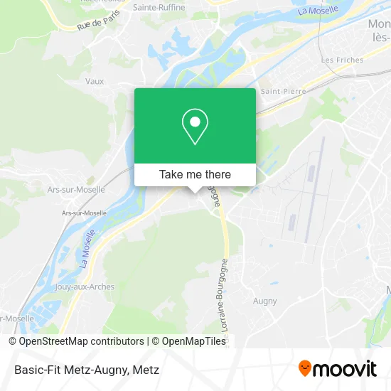 Basic-Fit Metz-Augny map