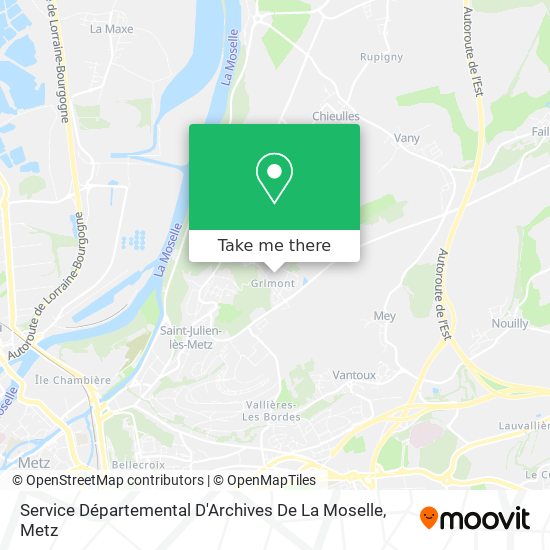 Mapa Service Départemental D'Archives De La Moselle