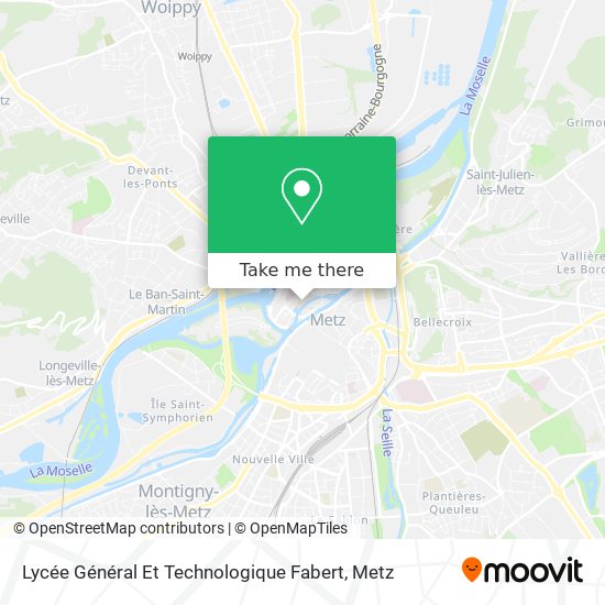 Lycée Général Et Technologique Fabert map