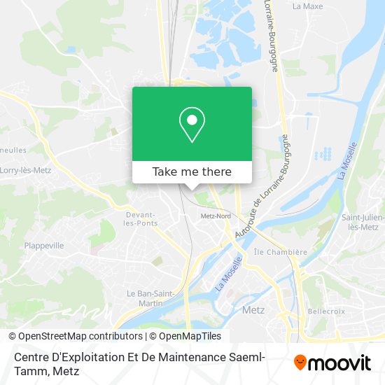 Centre D'Exploitation Et De Maintenance Saeml-Tamm map