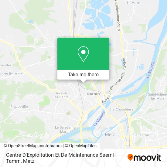 Centre D'Exploitation Et De Maintenance Saeml-Tamm map