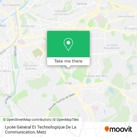 Lycée Général Et Technologique De La Communication map