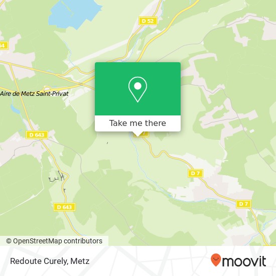 Redoute Curely map