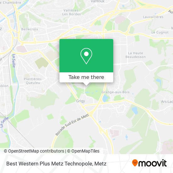 Mapa Best Western Plus Metz Technopole