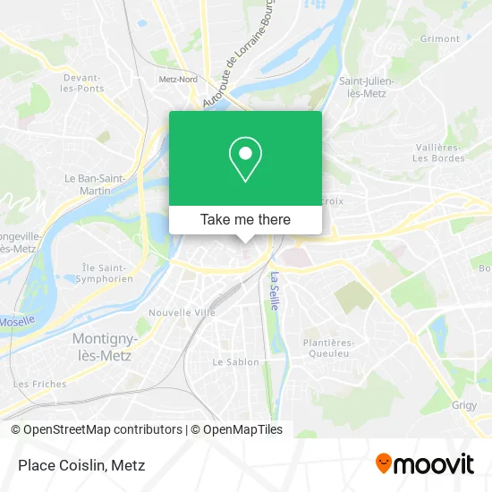 Place Coislin map