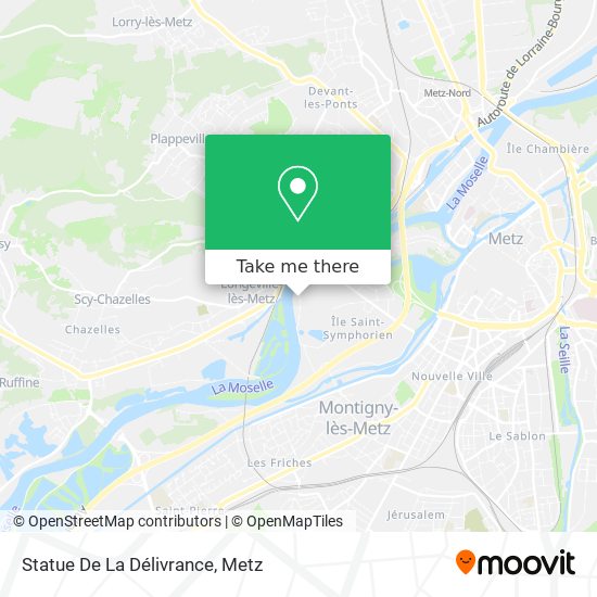 Statue De La Délivrance map