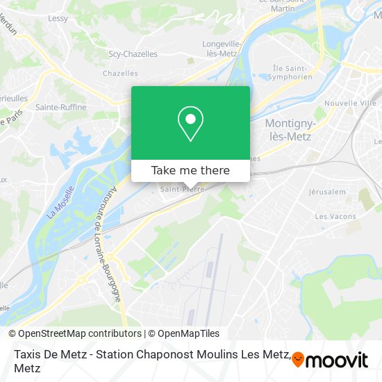 Taxis De Metz - Station Chaponost Moulins Les Metz map