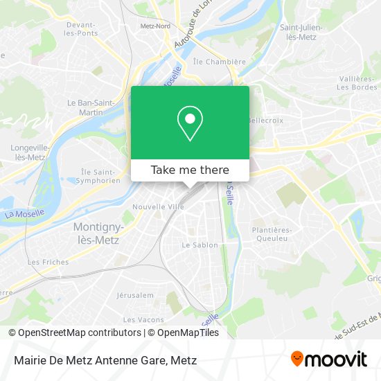 Mairie De Metz Antenne Gare map