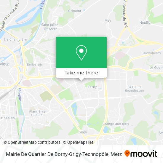 Mairie De Quartier De Borny-Grigy-Technopôle map