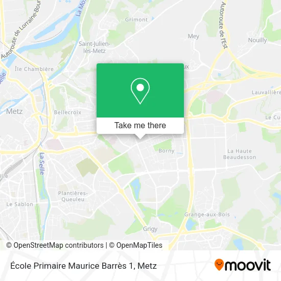 École Primaire Maurice Barrès 1 map
