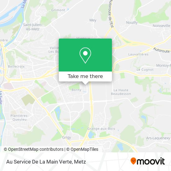 Au Service De La Main Verte map