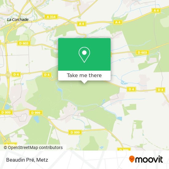 Mapa Beaudin Pré