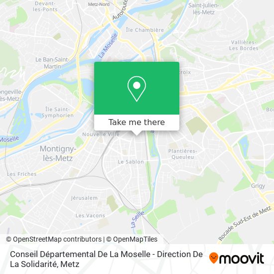 Conseil Départemental De La Moselle - Direction De La Solidarité map