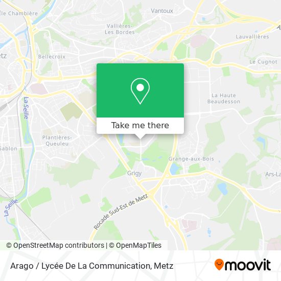 Arago / Lycée De La Communication map