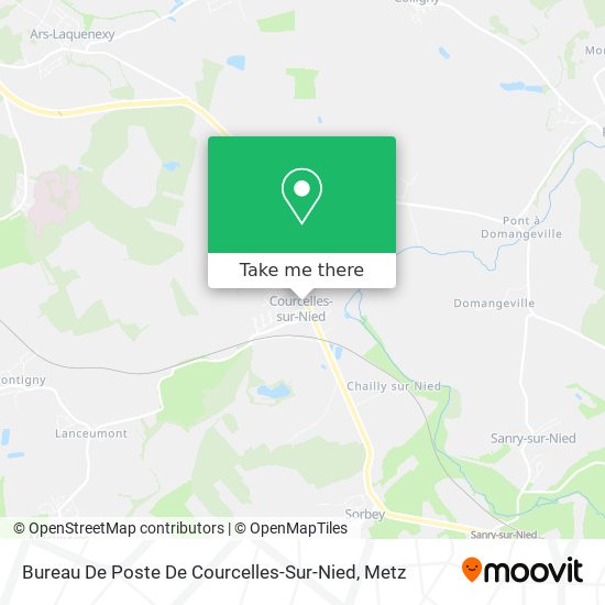 Bureau De Poste De Courcelles-Sur-Nied map