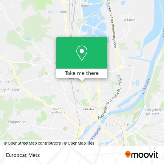 Europcar map