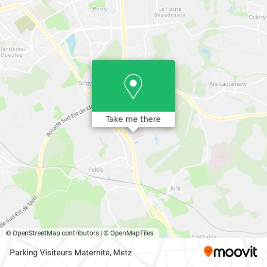 Parking Visiteurs Maternité map