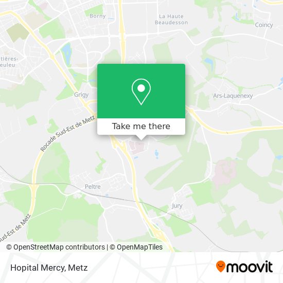 Hopital Mercy map