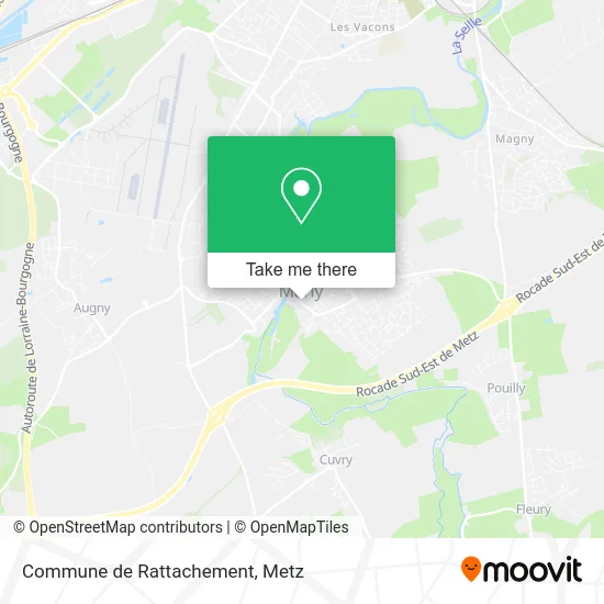 Commune de Rattachement map