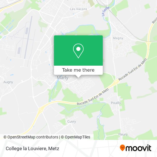 Mapa College la Louviere