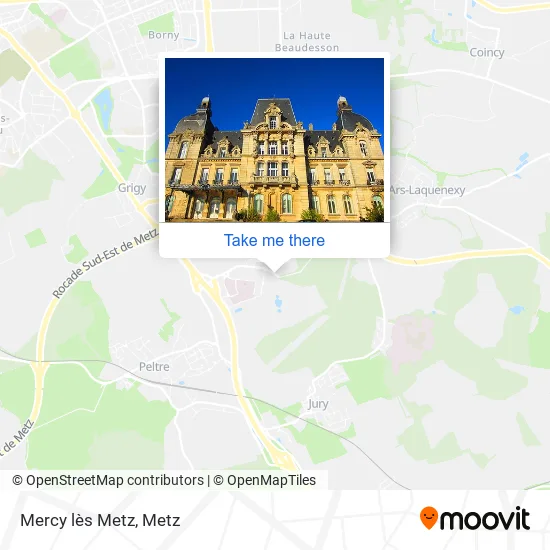 Mercy lès Metz map