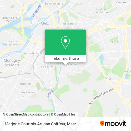 Marjorie Courtois Artisan Coiffeur map