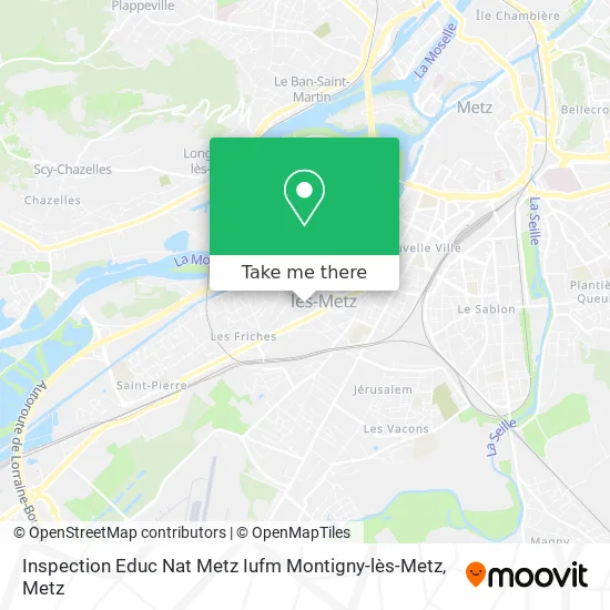 Inspection Educ Nat Metz Iufm Montigny-lès-Metz map