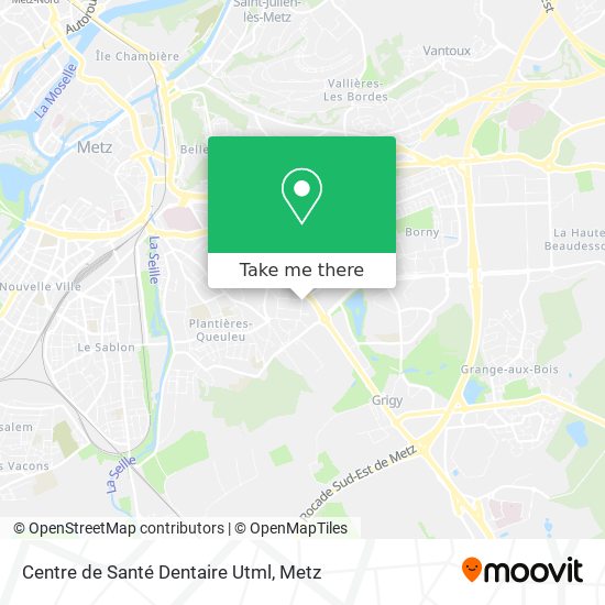 Centre de Santé Dentaire Utml map