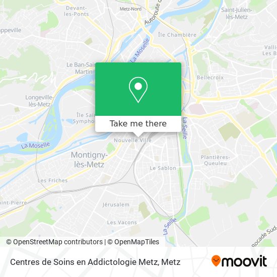 Centres de Soins en Addictologie Metz map