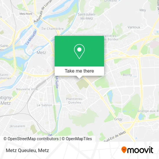Metz Queuleu map
