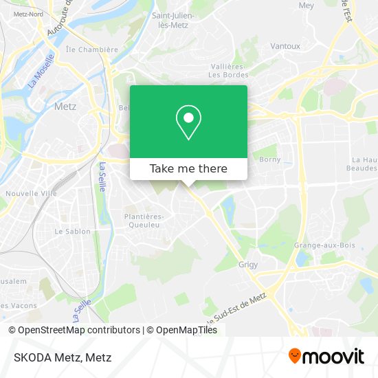 SKODA Metz map