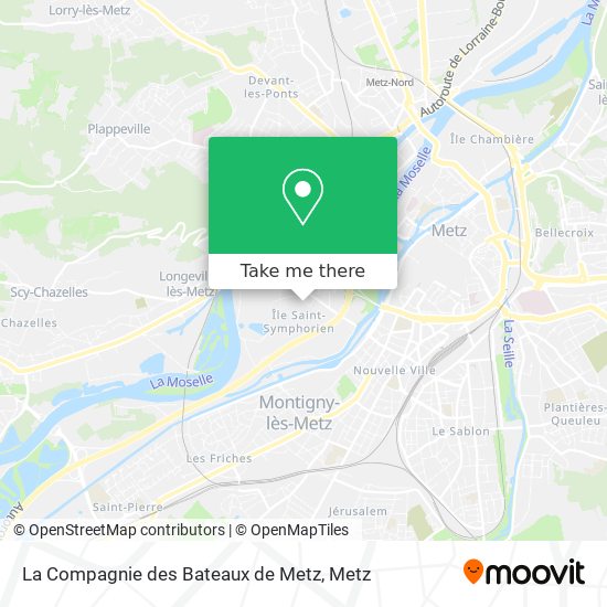 Mapa La Compagnie des Bateaux de Metz