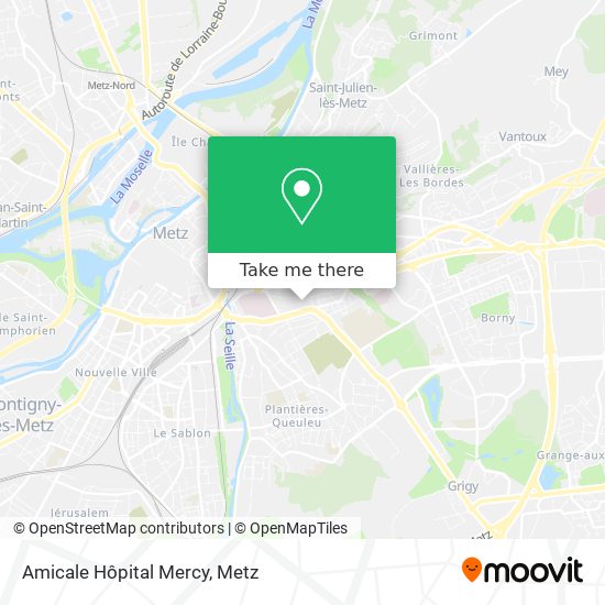 Amicale Hôpital Mercy map