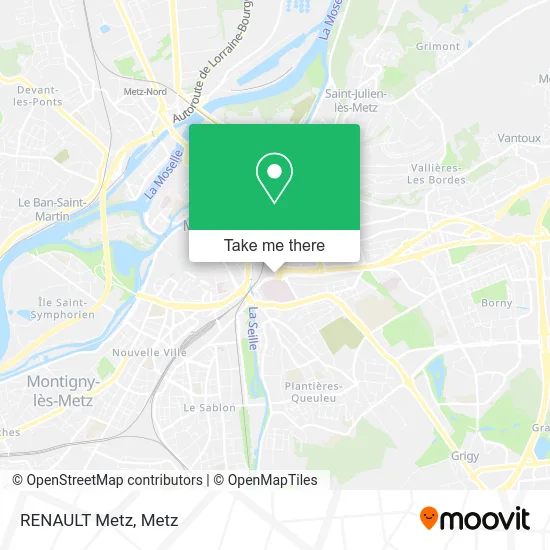 RENAULT Metz map
