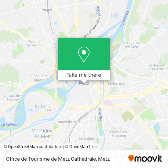 Mapa Office de Tourisme de Metz Cathedrale